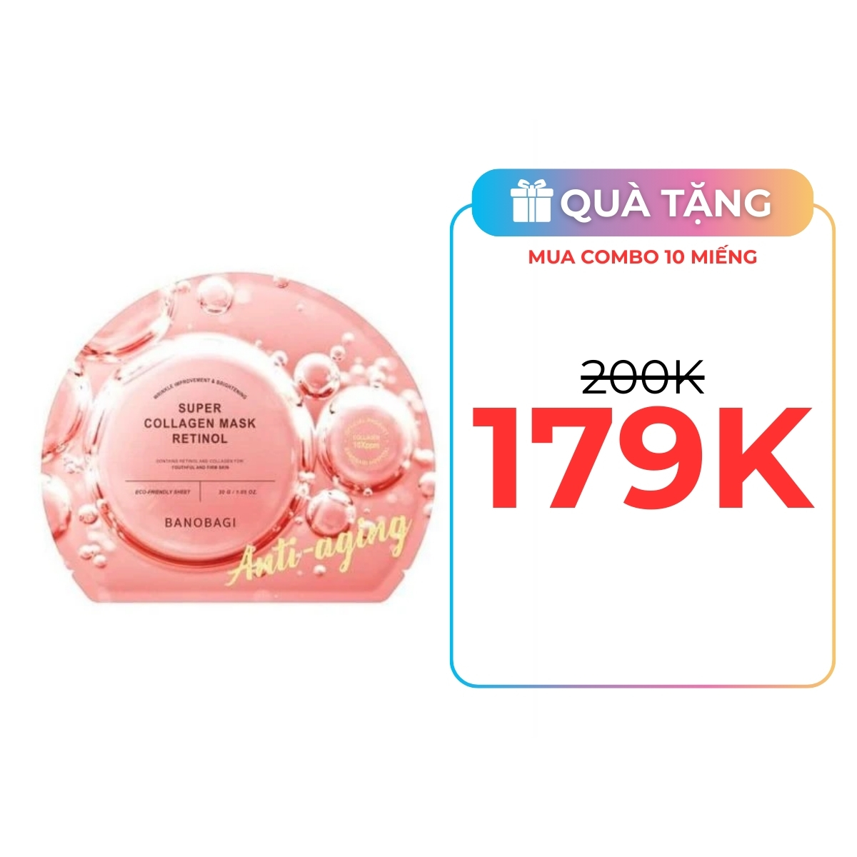 Mặt Nạ Banobagi Super Collagen Mask Retinol Anti-Aging 30g