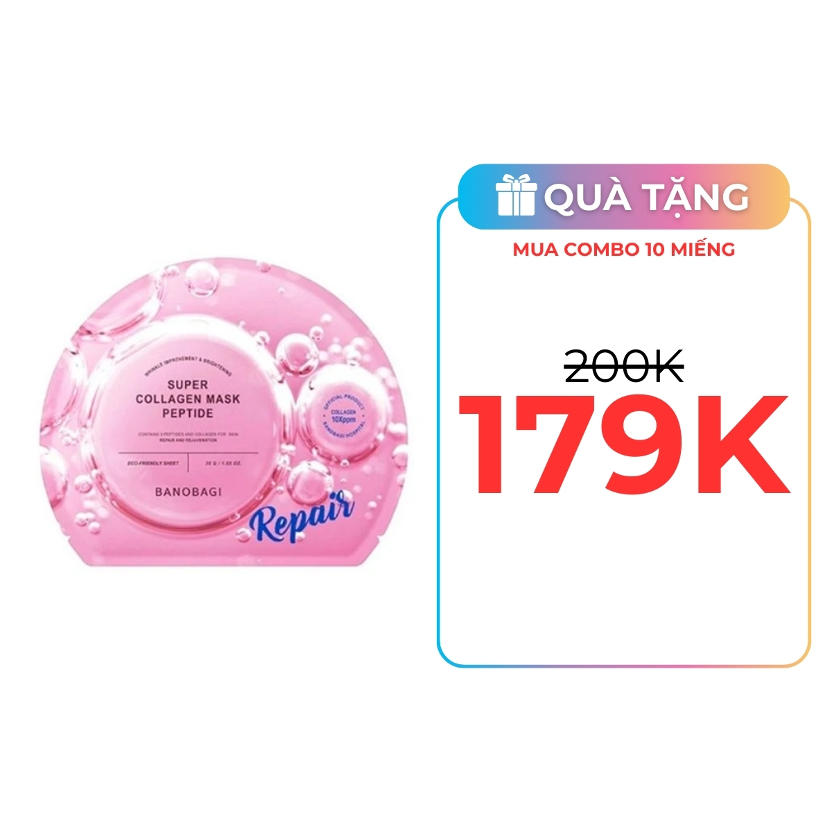 Mặt Nạ Banobagi Super Collagen Mask Peptide Repair 30g