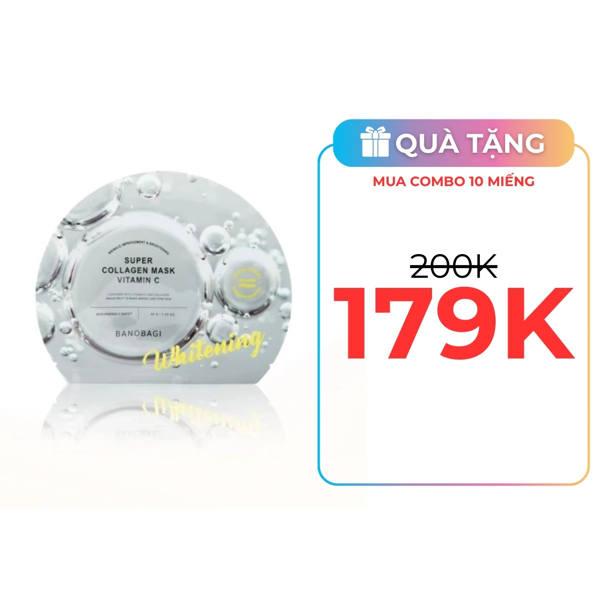 Mặt Nạ Banobagi Super Collagen Mask Vitamin C Whitening Sáng Da 30g