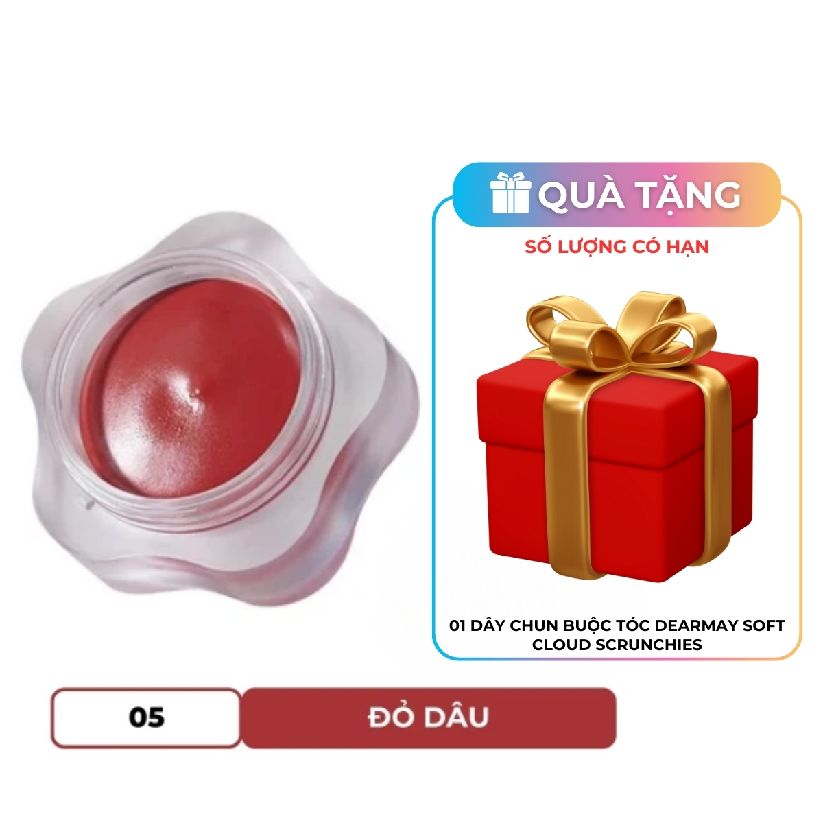 Son Bùn Dearmay Pure Falling Mood Lip Pot Thuần Chay 05 Stolen Kiss