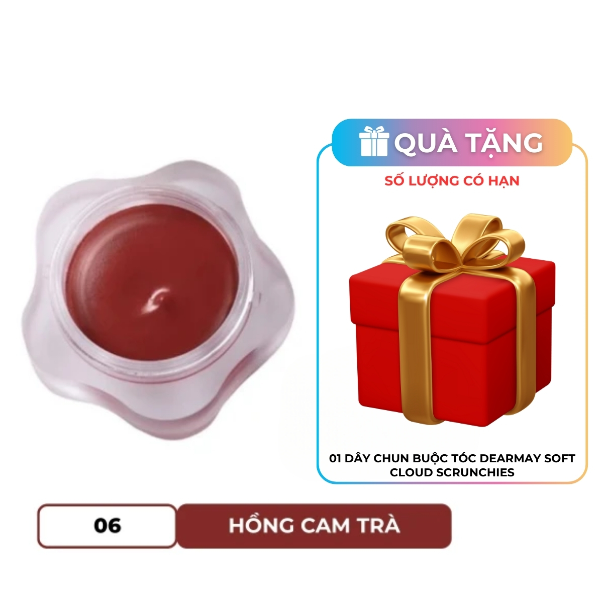 Son Bùn Dearmay Pure Falling Mood Lip Pot Thuần Chay 06 Cutest Pairs