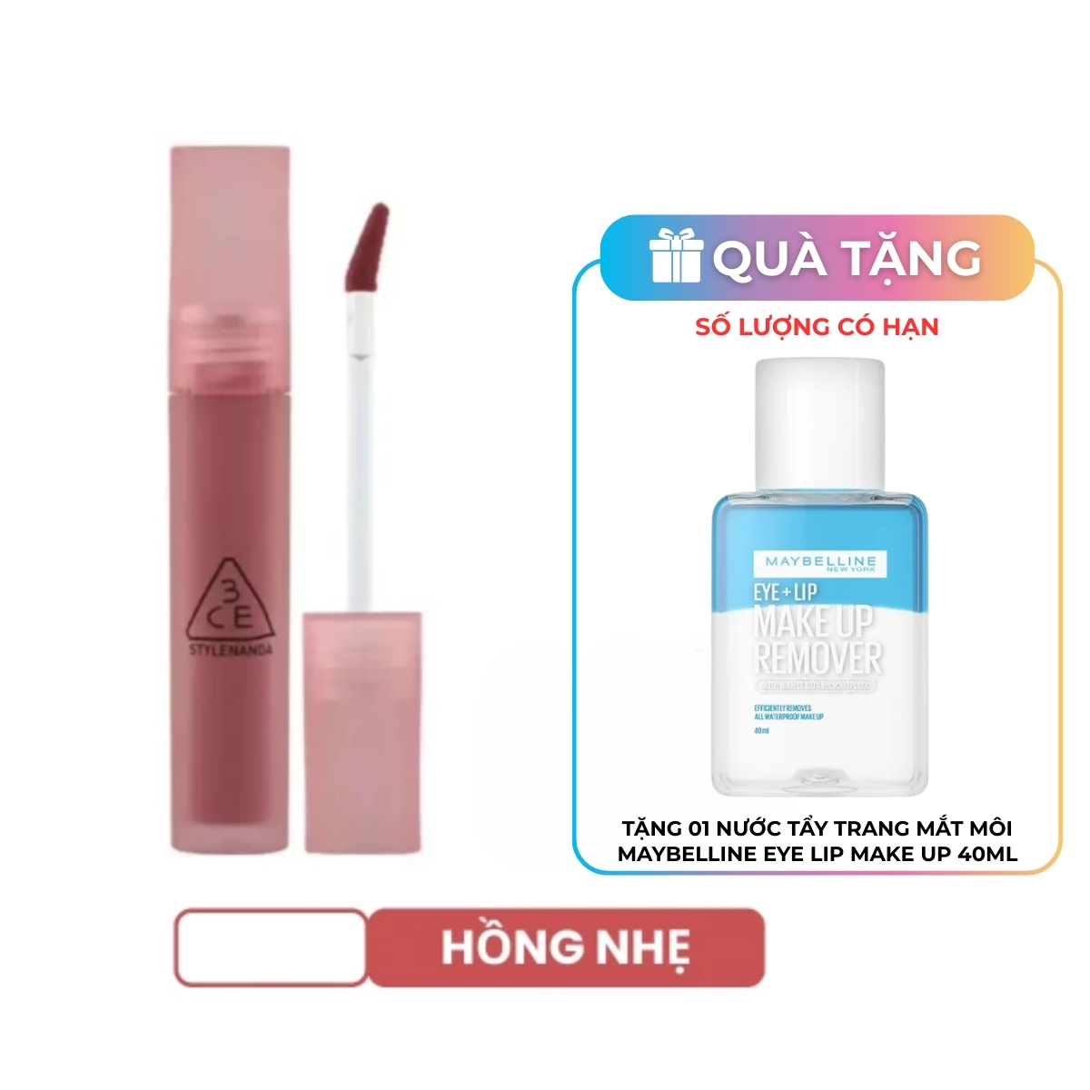 Son Kem 3CE Blur Water Tint Lì Mềm Mượt Môi 4.6g - Early Hour