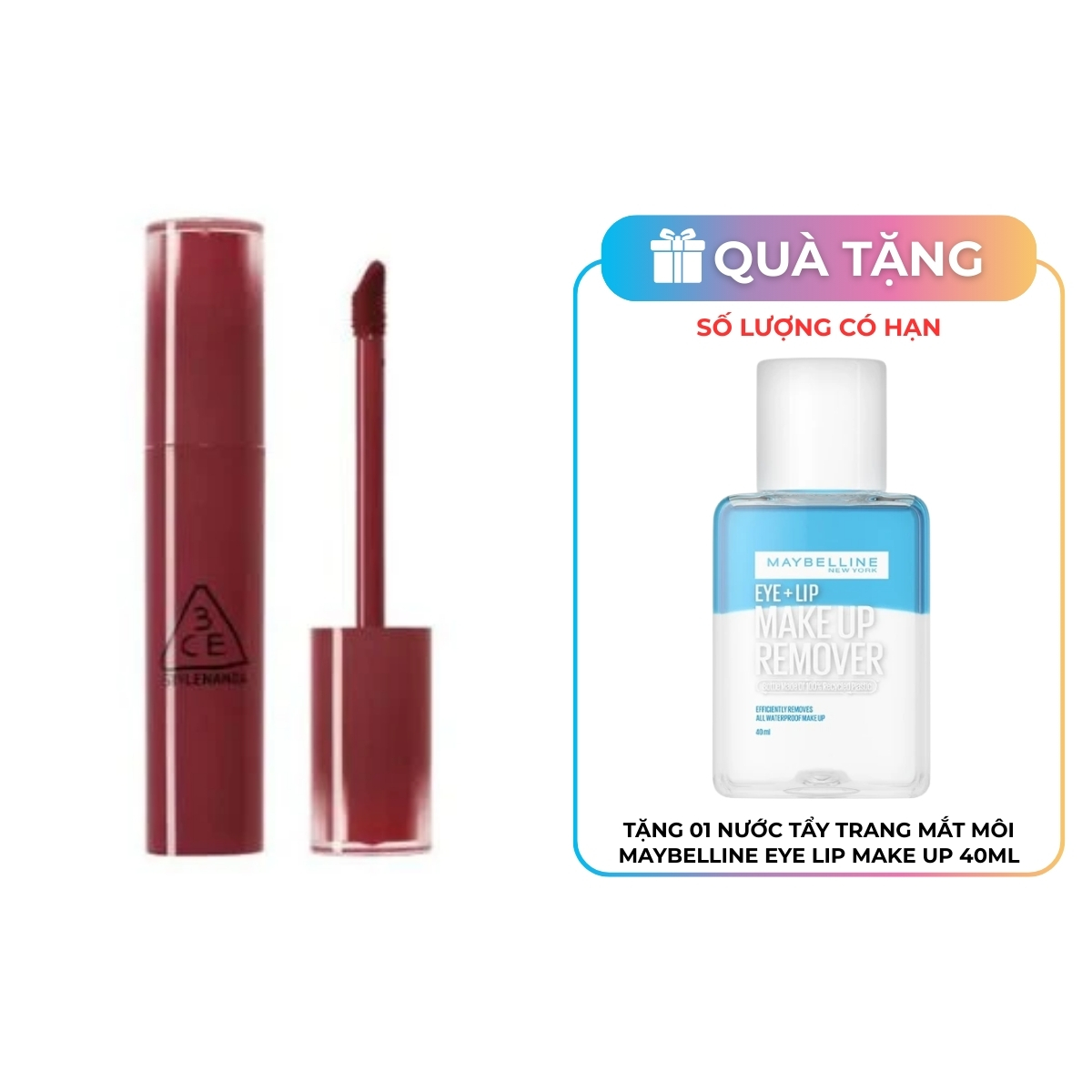 Son Bóng 3CE Lazy Pop Lip Stain #Tan