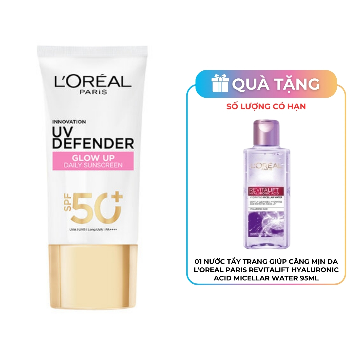 Kem Chống Nắng Loreal UV Defender Bright & Clear Nâng Tông Giảm Thâm 50ml