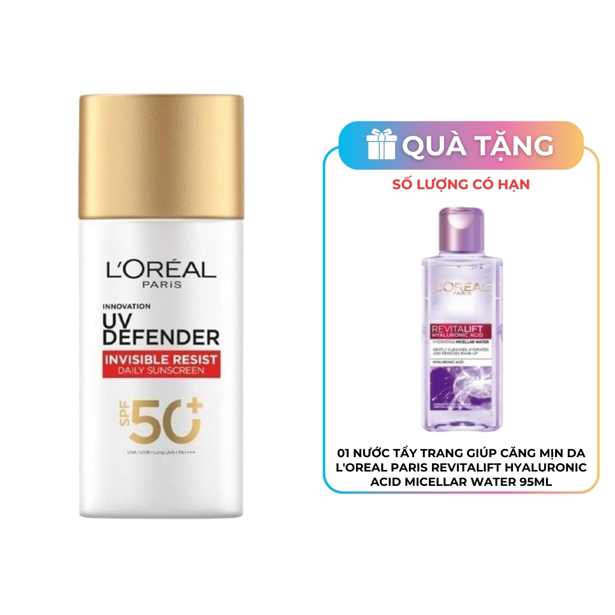 Kem Chống Nắng Loreal UV Defender Serum Invisible Fluid Mỏng Nhẹ 50ml