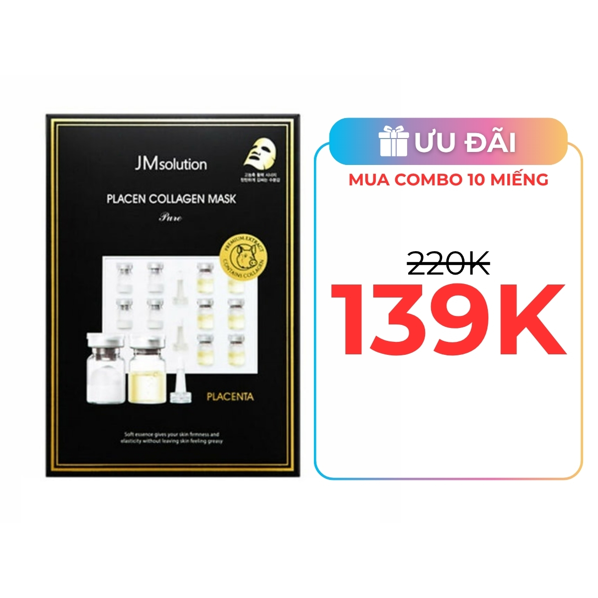 Mặt Nạ JM Solution Mask - Placen Collagen Pure