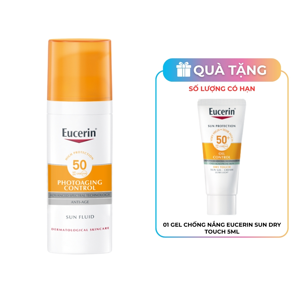 Kem Chống Nắng Eucerin Photoaging Control Sun Fluid Ngăn Ngừa Lão Hóa 50ml