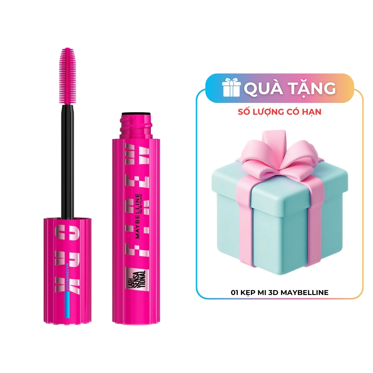 Mascara Maybelline New York Lash Sensational Firework Chống Nước 8.75ml