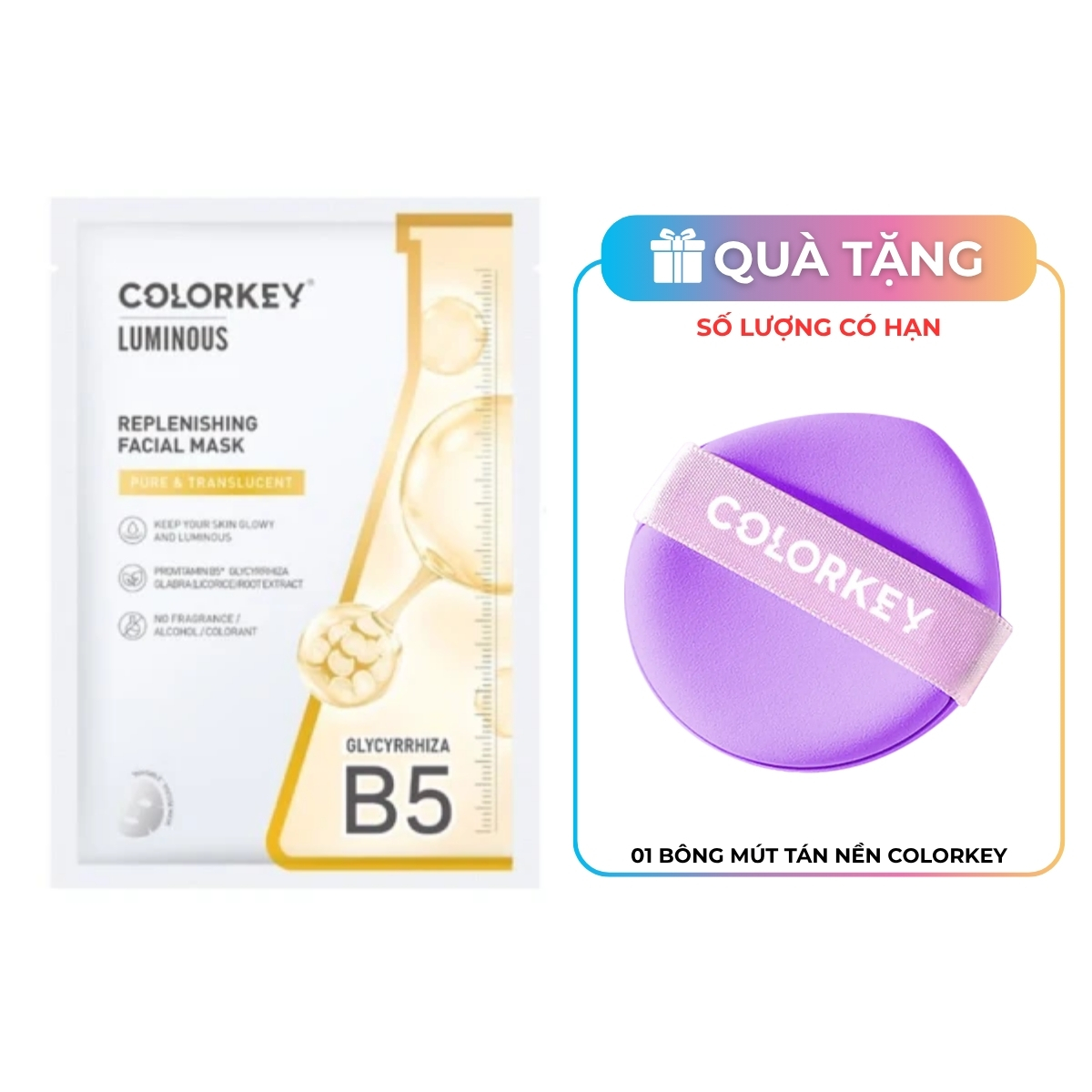 Mặt Nạ Colorkey Luminous Facial Mask Replenishing 25ml