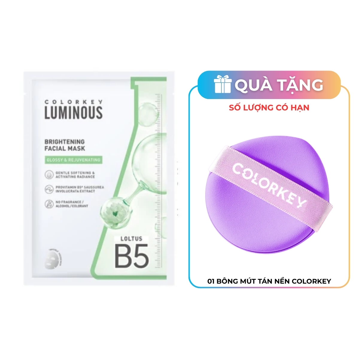Mặt Nạ Colorkey Luminous Facial Mask Brightening 25ml