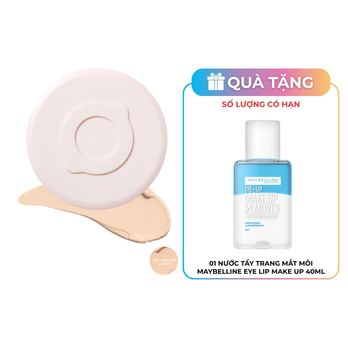 Phấn Nước Kiềm Dầu - Lemonade SuperMatte Cushion - A02 Medium Light