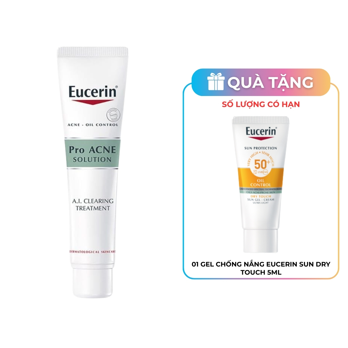 Tinh Chất Eucerin Pro ACNE Solution A.I Clearing Treatment Giảm Mụn Viêm & Mờ Vết Thâm 40ml