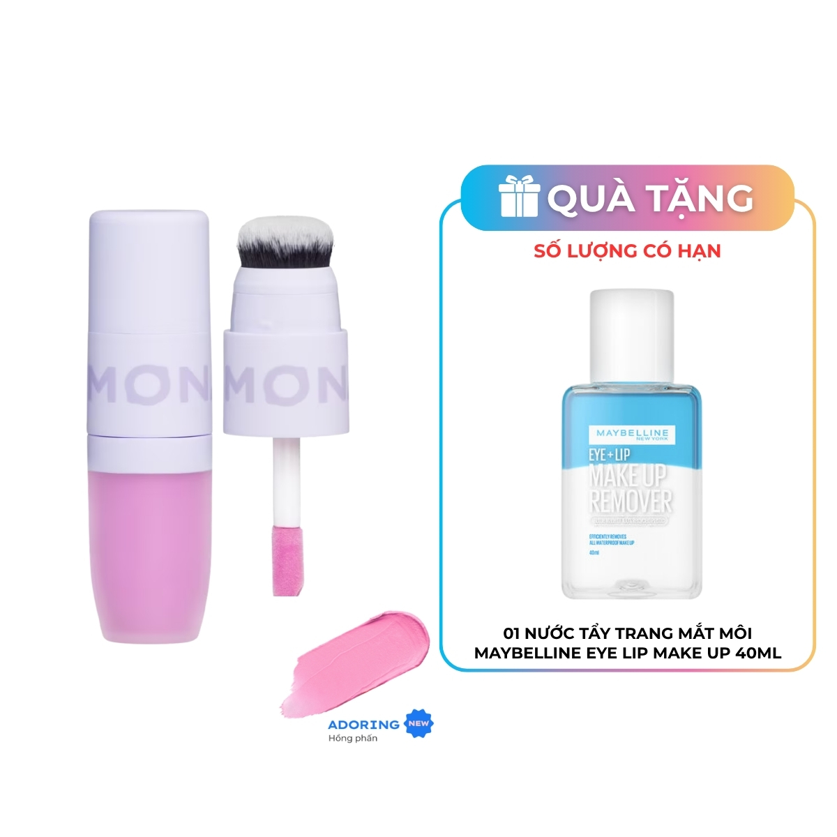 Má Kem Lemonade Perfect Couple Blush 2 Đầu Mịn Lì Love Edition 3 - Adoring