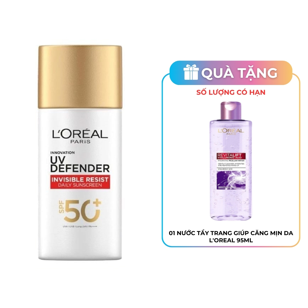 Kem Chống Nắng Loreal UV Defender Serum Invisible Fluid Mỏng Nhẹ 50ml