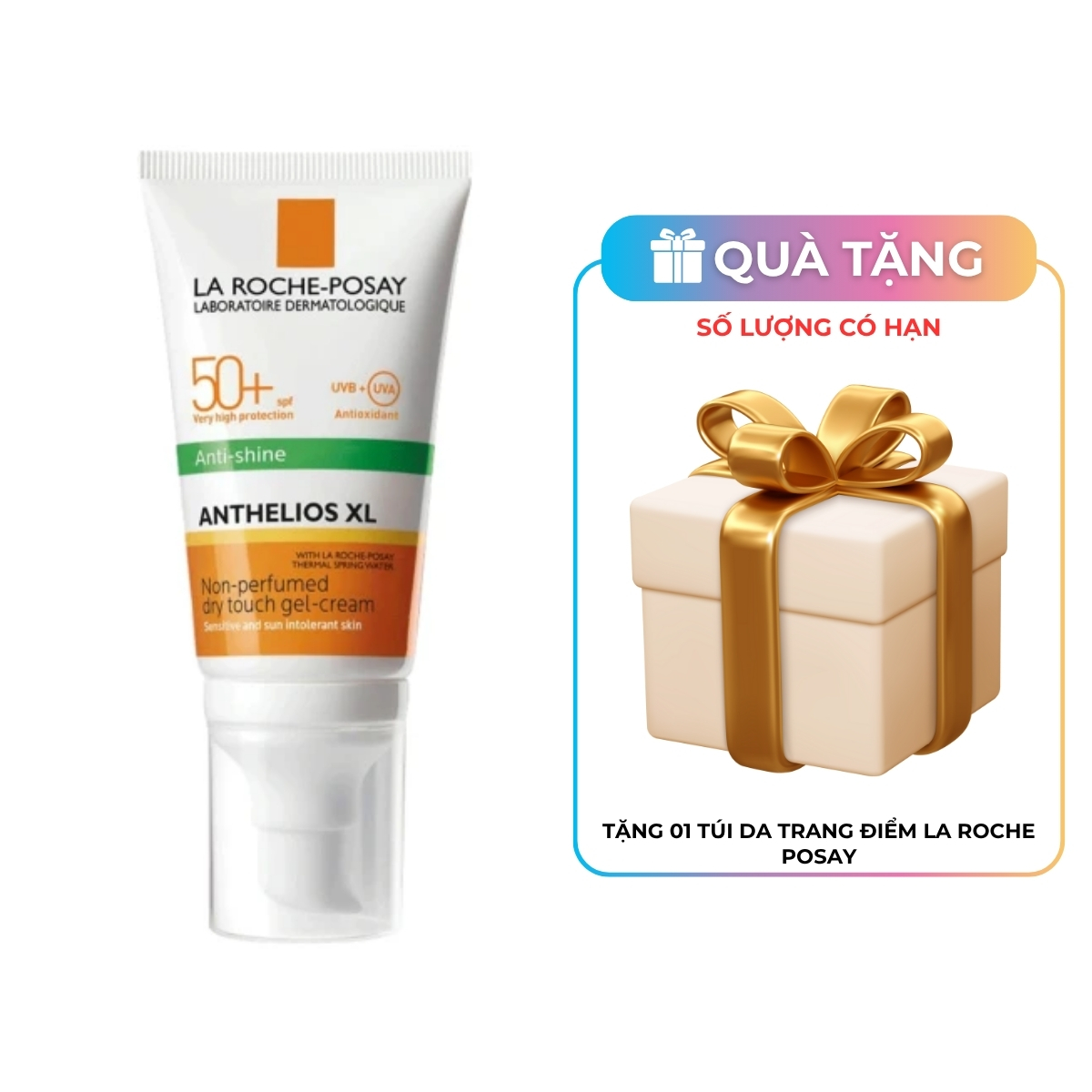 Kem Chống Nắng La Roche-Posay Anthelios Dry Touch Finish Mattifying Effect SPF50+ Kiểm Soát Bóng Nhờn 50ml