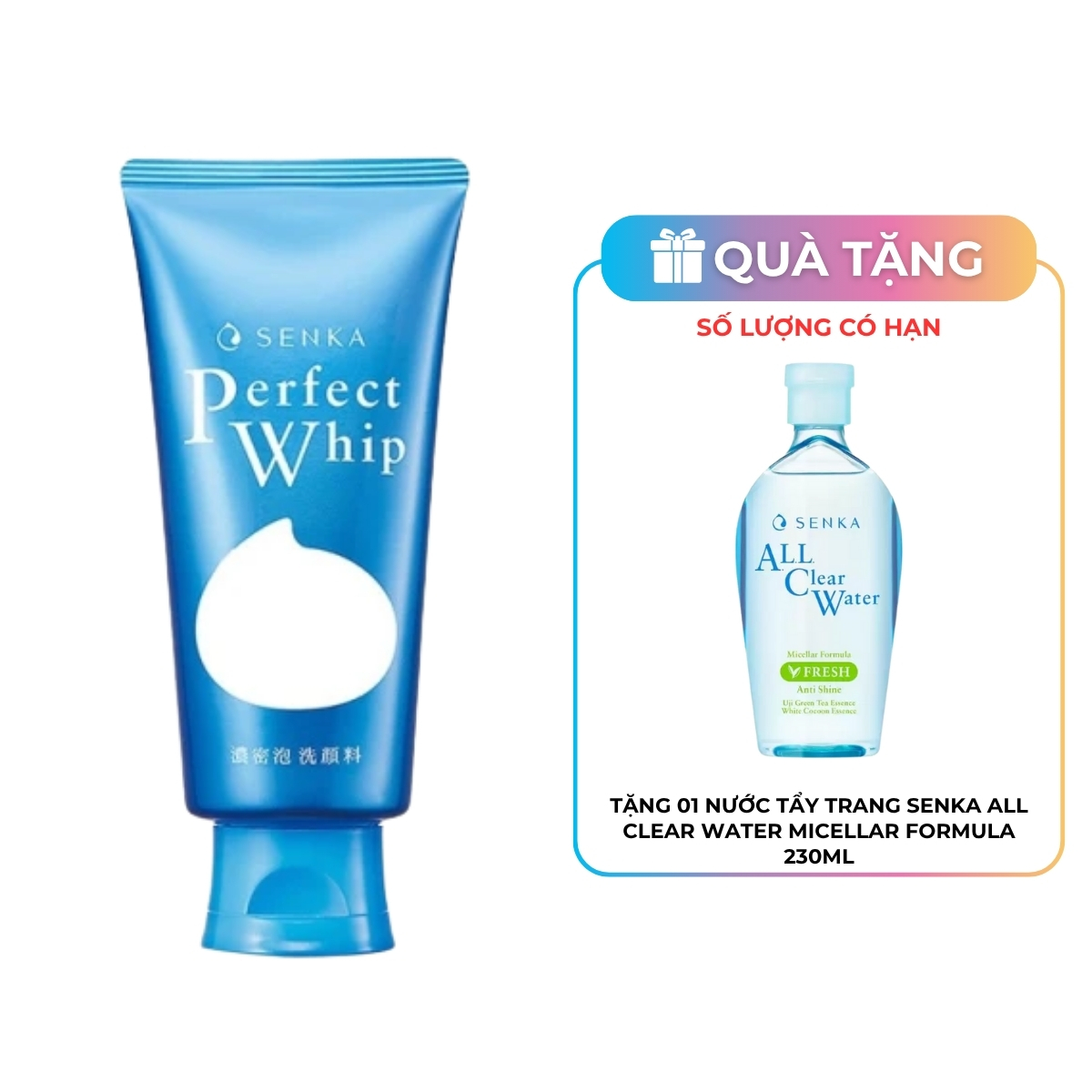 Sữa Rửa Mặt Senka Perfect Whip Tạo Bọt 120g (Mã Mới)