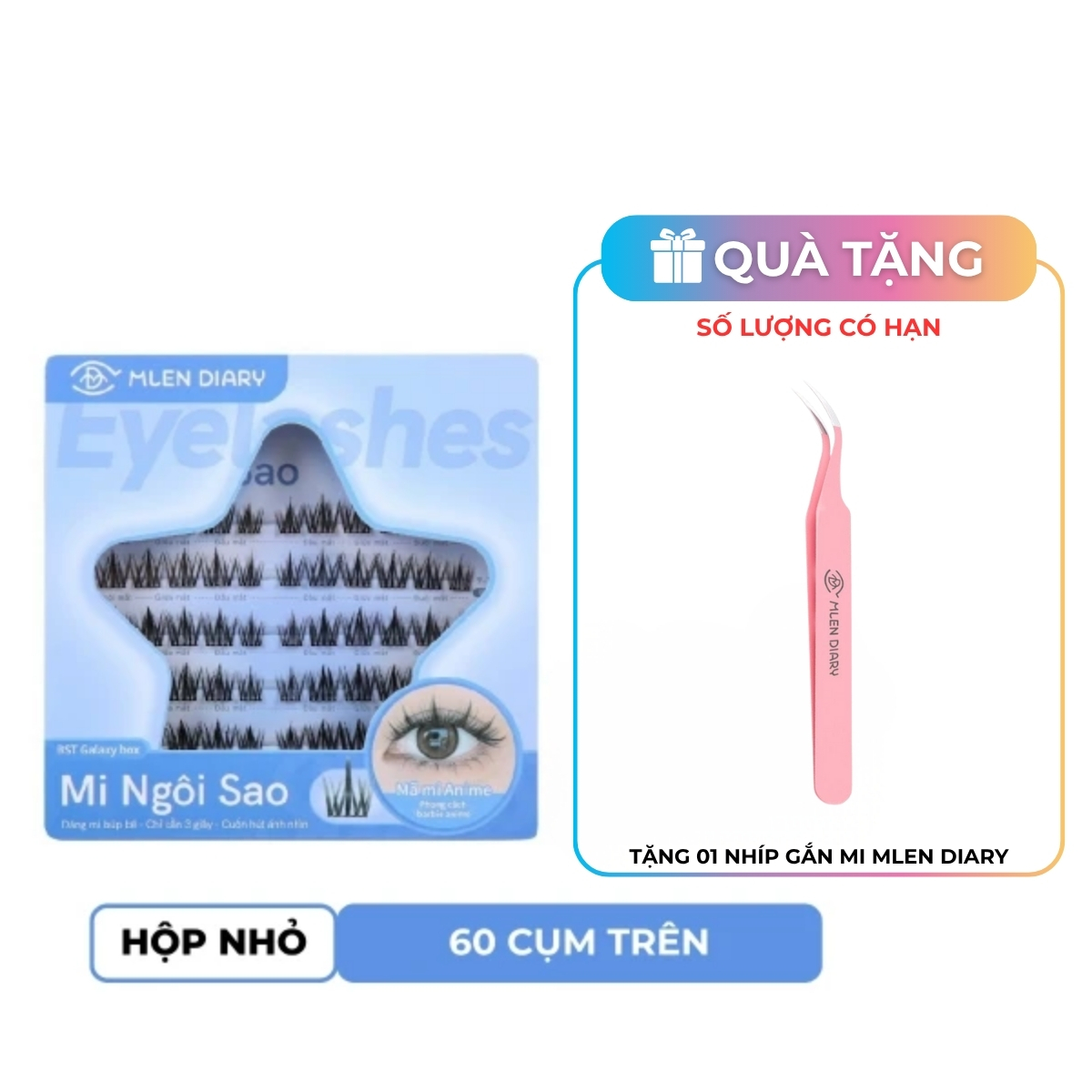 Mi Giả Mlen Diary Kiểu Ngôi Sao (Hộp Nhỏ)