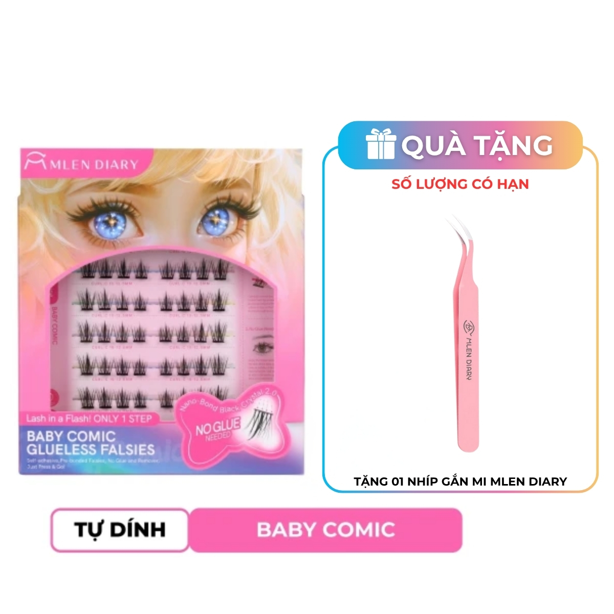 Mi Giả Mlen Diary Tự Dính - Baby Comic