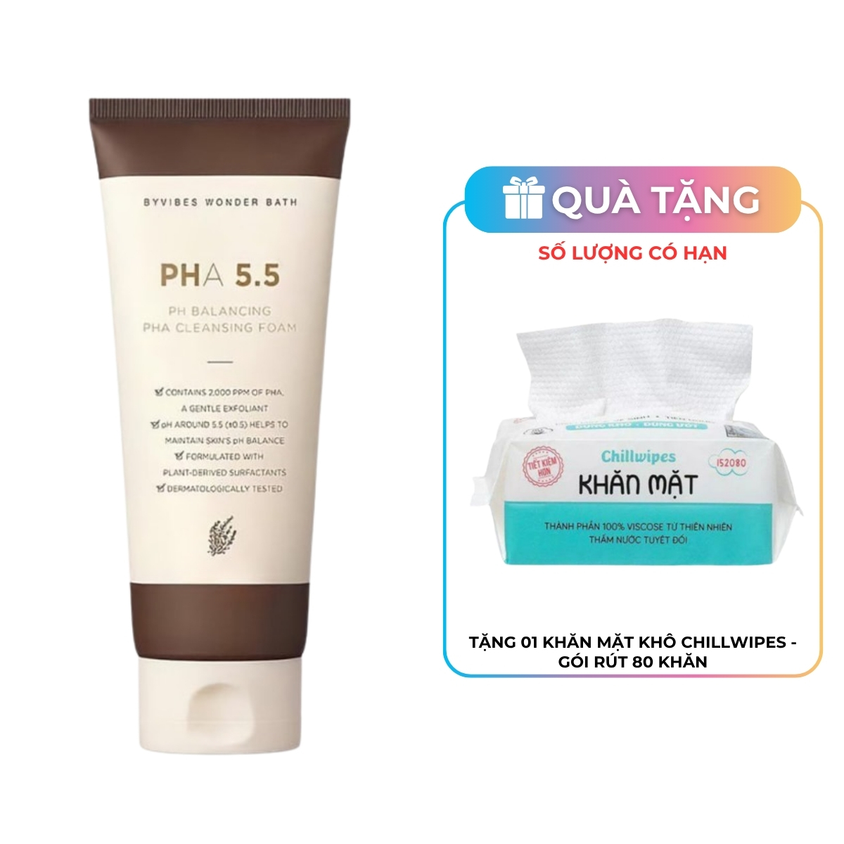 Sữa Rửa Mặt Byvibes Wonder Bath PHA 5.5 130ml