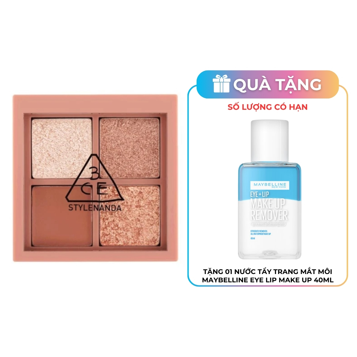 Phấn Mắt 3CE Mini Multi Eye Color Palette 4 Ô 3.2g #Second Pair