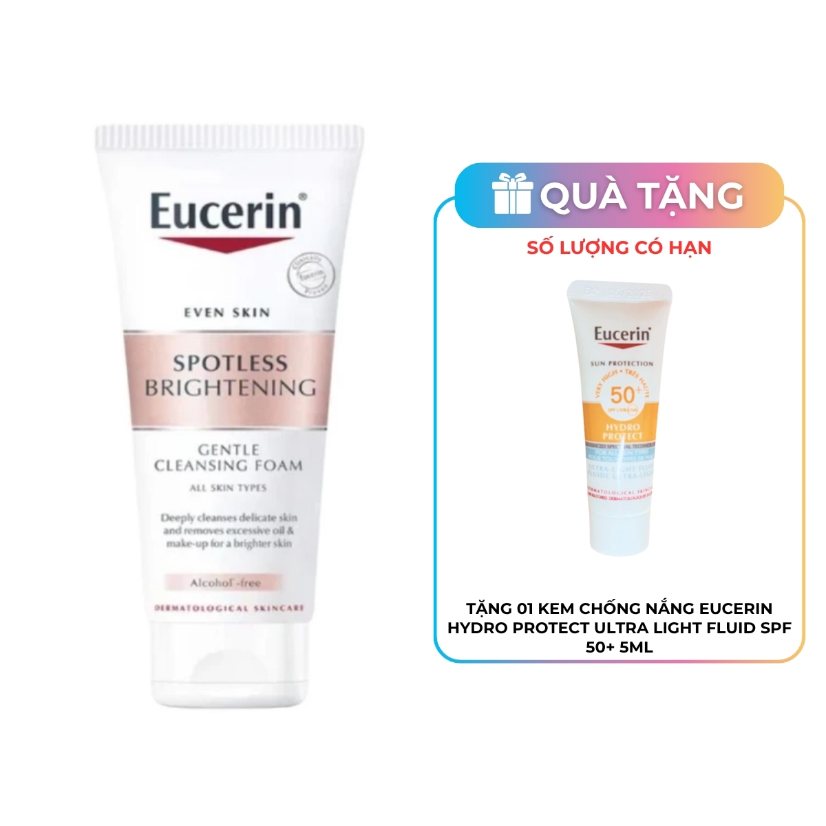 Sữa Rửa Mặt Eucerin Spotless Brightening Gentle Cleansing Foam Sáng Da 50g