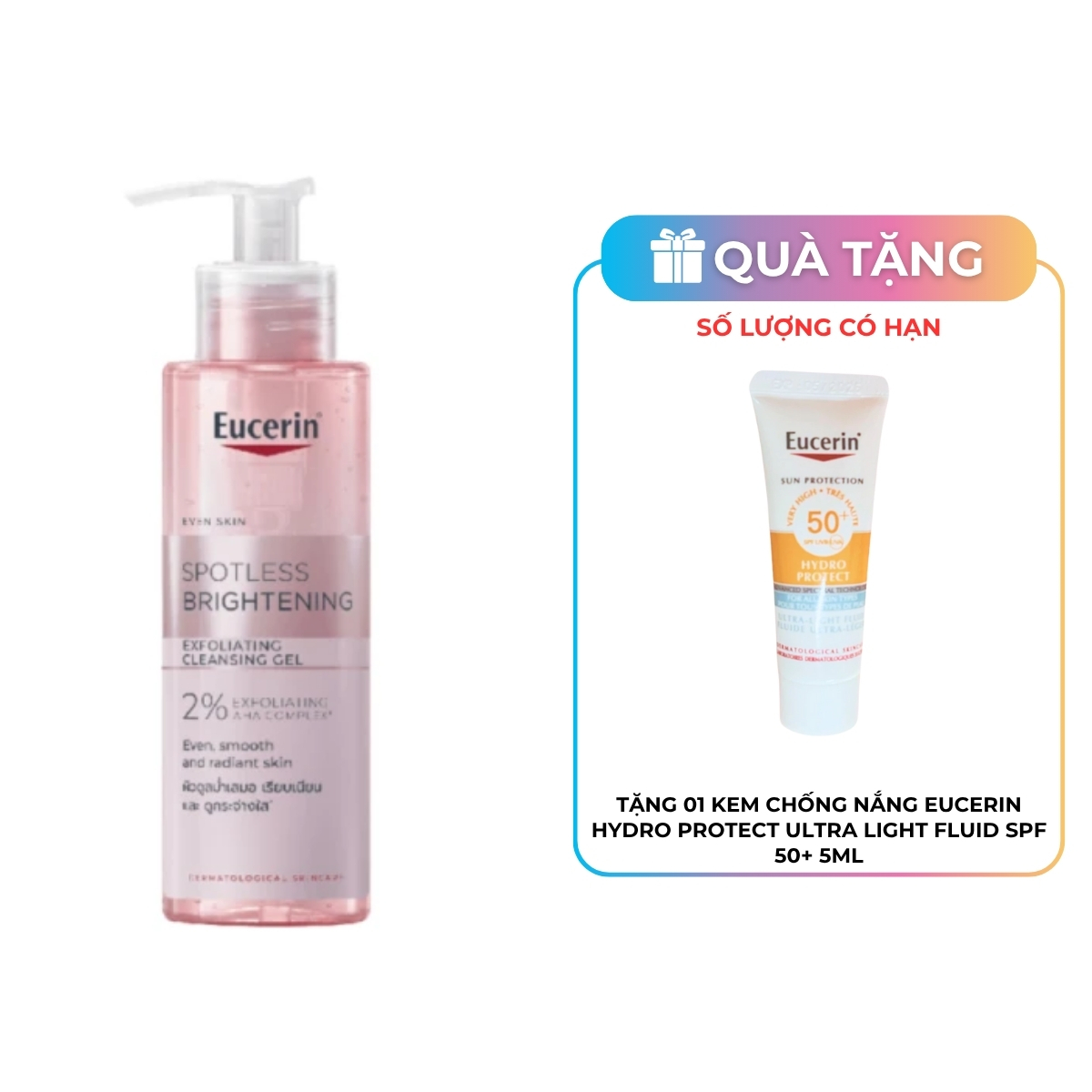 Gel Rửa Mặt Eucerin Dưỡng Sáng Da Spotless Brightening 200ml