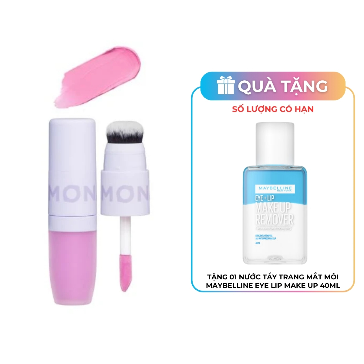 Má Kem Lemonade Perfect Couple Blush 2 Đầu Mịn Lì Love Edition 3 - Adoring