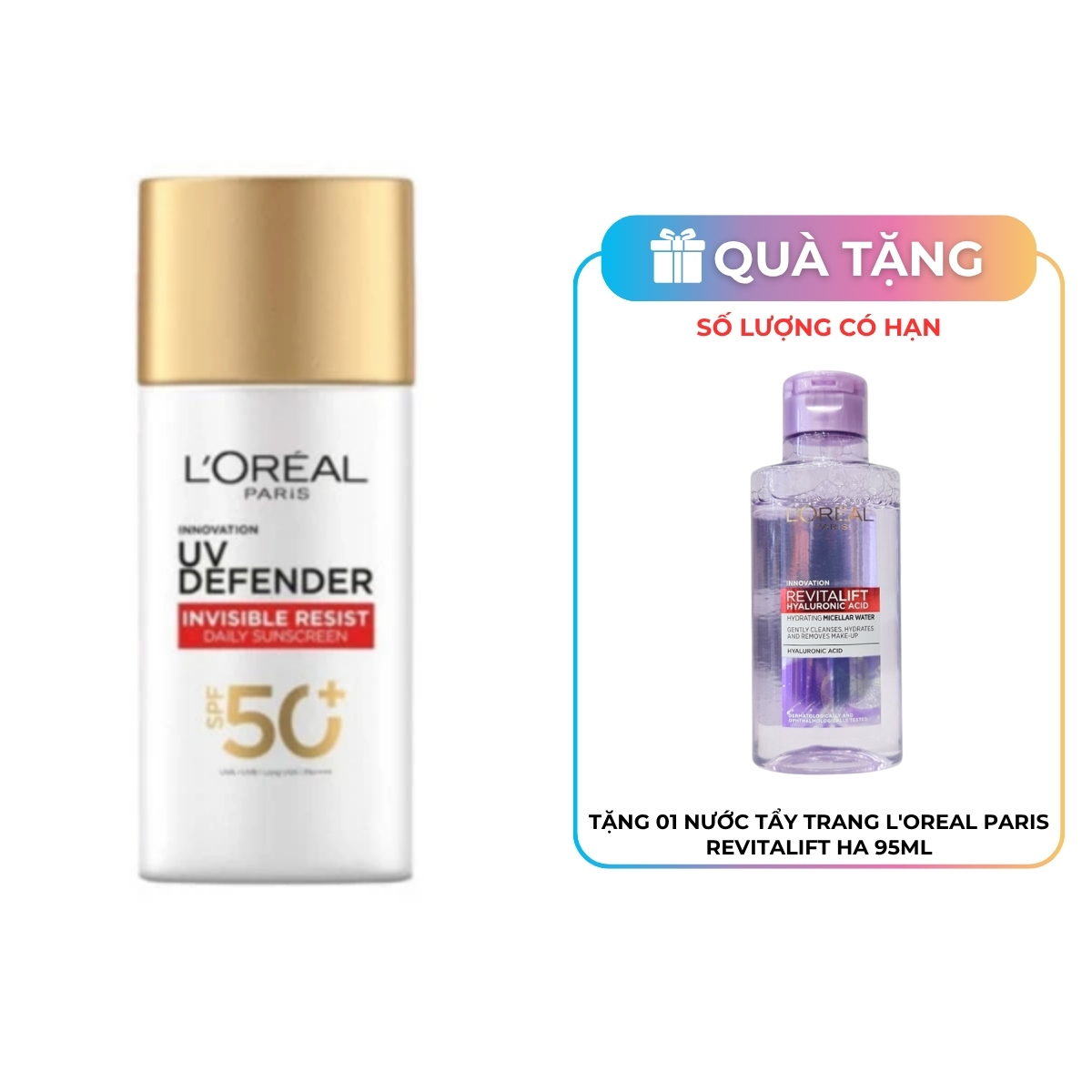Kem Chống Nắng Loreal UV Defender Serum Invisible Fluid Mỏng Nhẹ 50ml