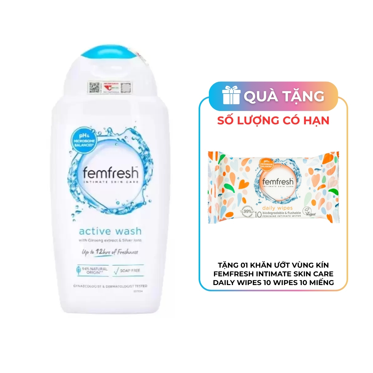 Dung Dịch Vệ Sinh Phụ Nữ Femfresh Daily - Fresh Wash 250ml