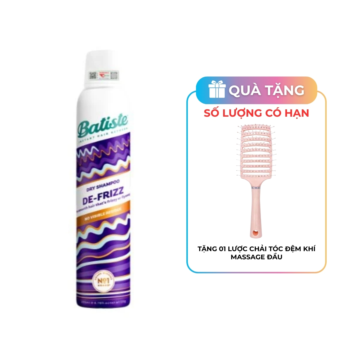 Gội Khô Batiste Chống Xơ Rối De-frizz 200ml
