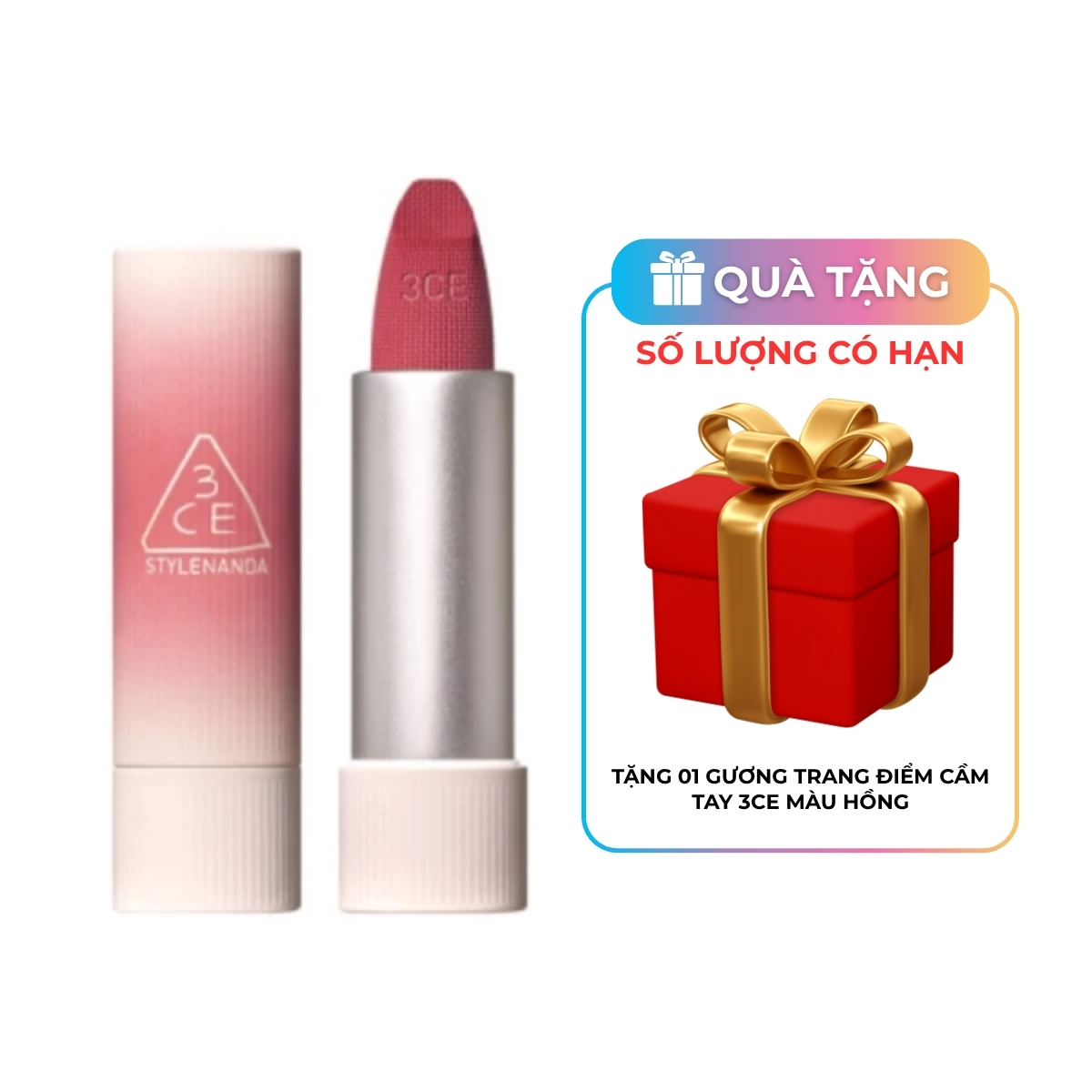 Son Thỏi 3CE Cashmere Hug Lipstick #05 Cozy Whisper