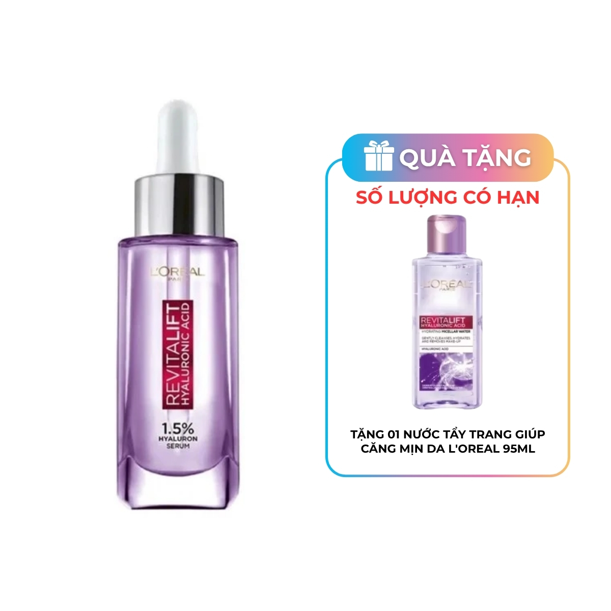 Tinh Chất L'Oreal Revitalift 1.5% Hyaluronic Acid Cấp Ẩm Sáng Da 30ml
