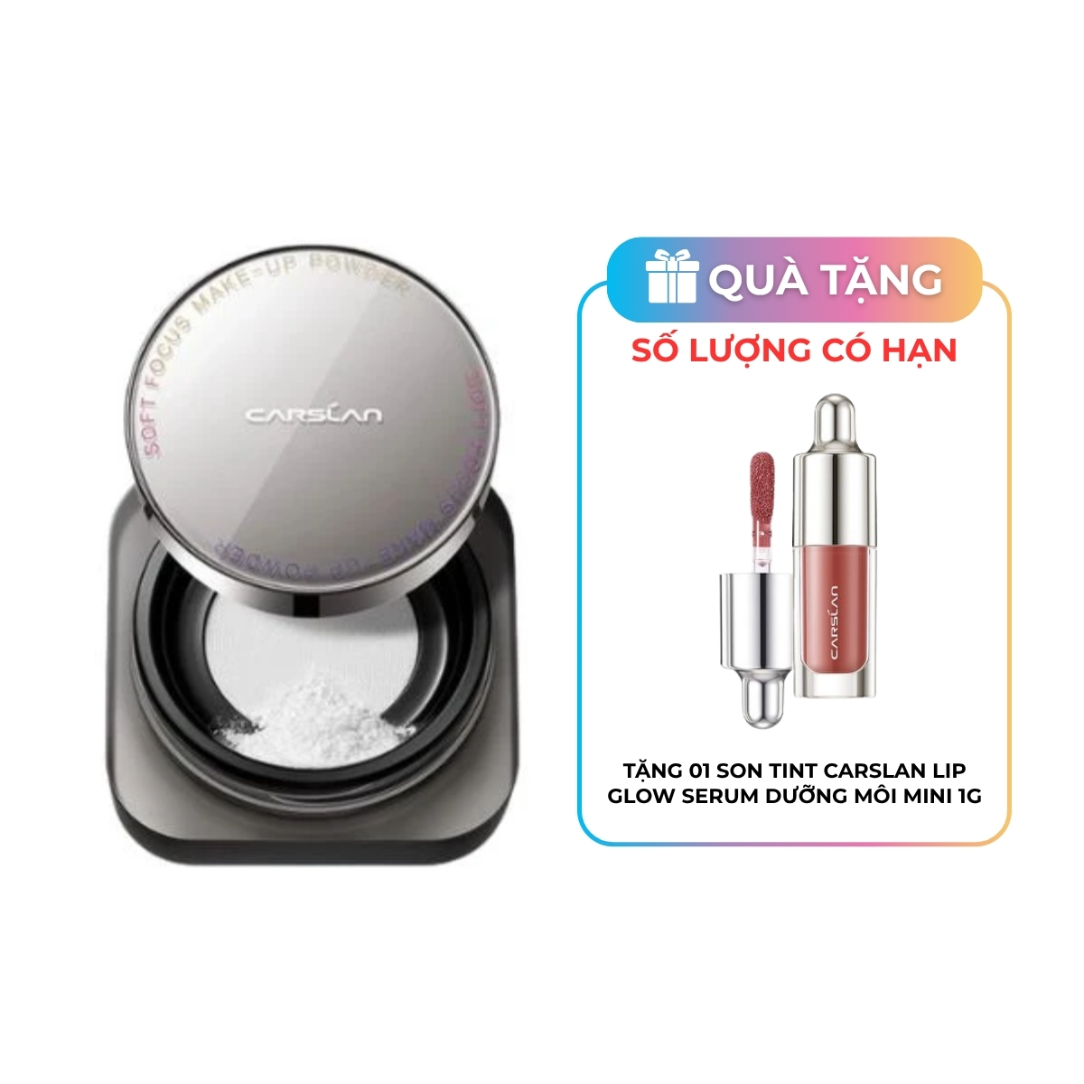 Phấn Phủ Carslan Soft Focus Make-Up Powder Dạng Bột 02 Siêu Kiềm Dầu Trong Suốt