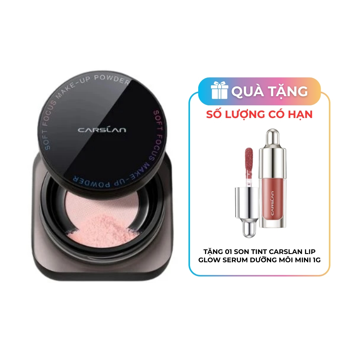 Phấn Phủ Carslan Soft Focus Make-Up Powder Dạng Bột 01 Hồng