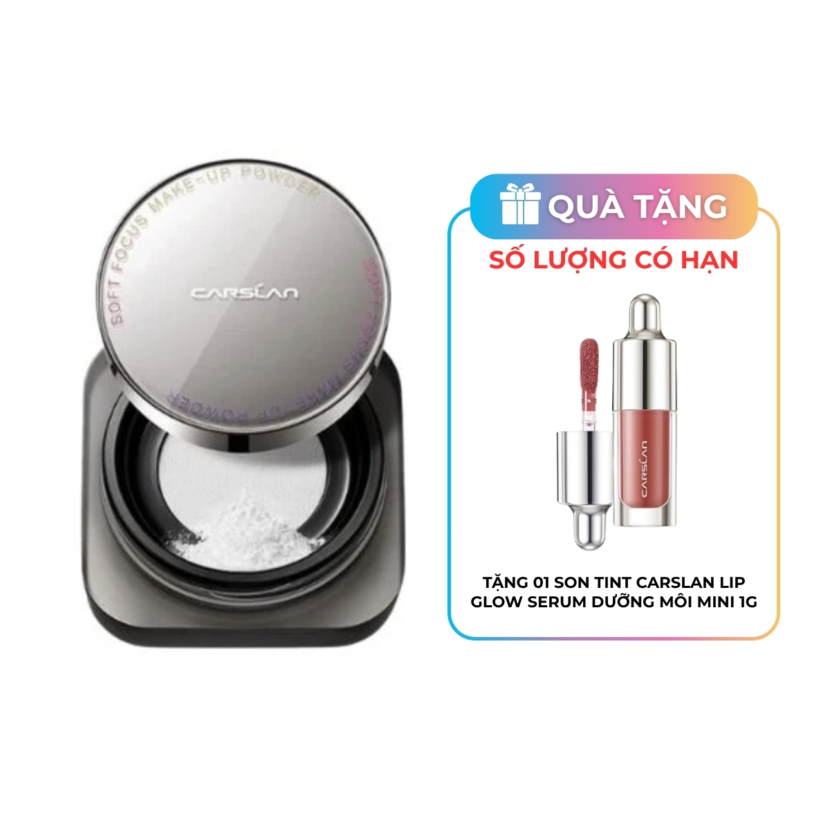 Phấn Phủ Carslan Soft Focus Make-Up Powder Dạng Bột 02 Siêu Kiềm Dầu Trong Suốt