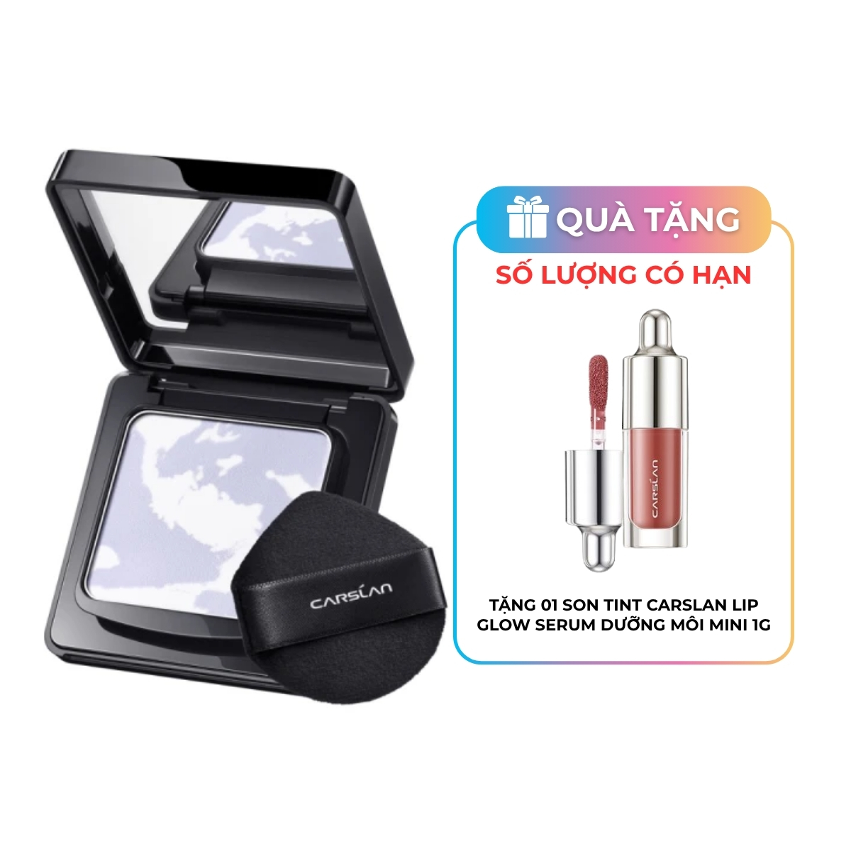 Phấn Phủ Carslan Black Magnet Soft Mist Powder Dạng Nén 01 Tím