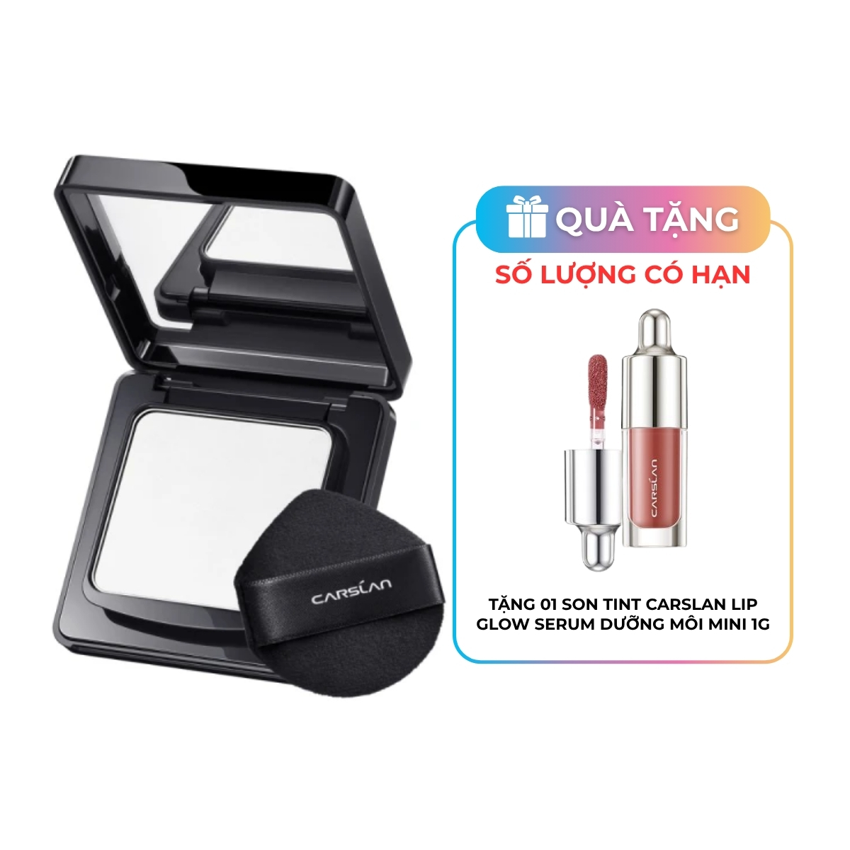 Phấn Phủ Carslan Black Magnet Soft Mist Powder Dạng Nén 01 Trong Suốt