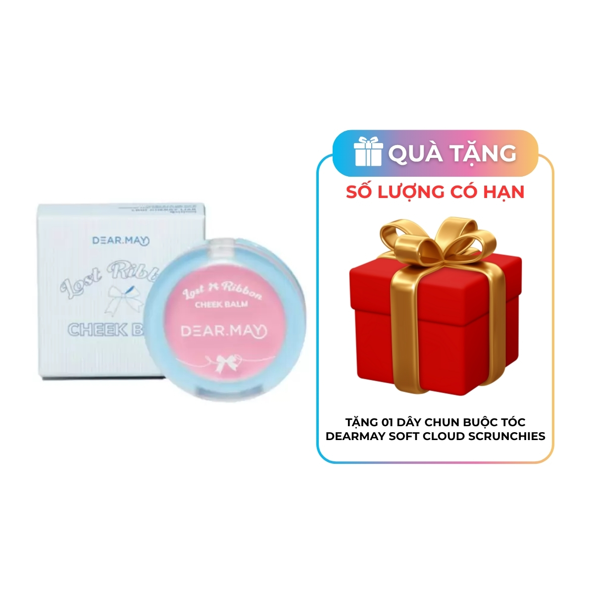 Phấn Má Dearmay Lost Ribbon Cheek Balm Dạng Kem LR03 Apricot Hope