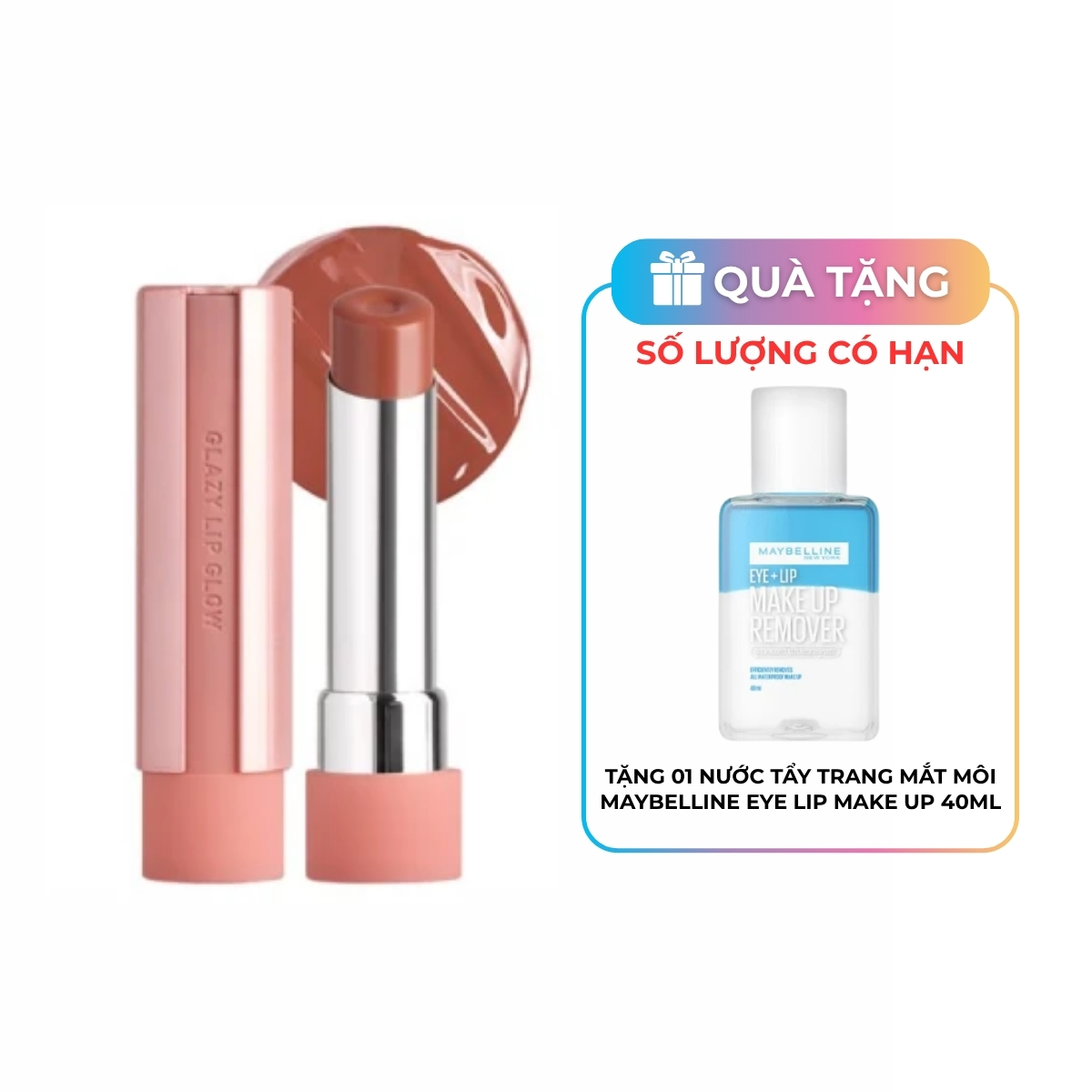 Son Dưỡng 3CE Glazy Lip Glow - 32 Peach Filling