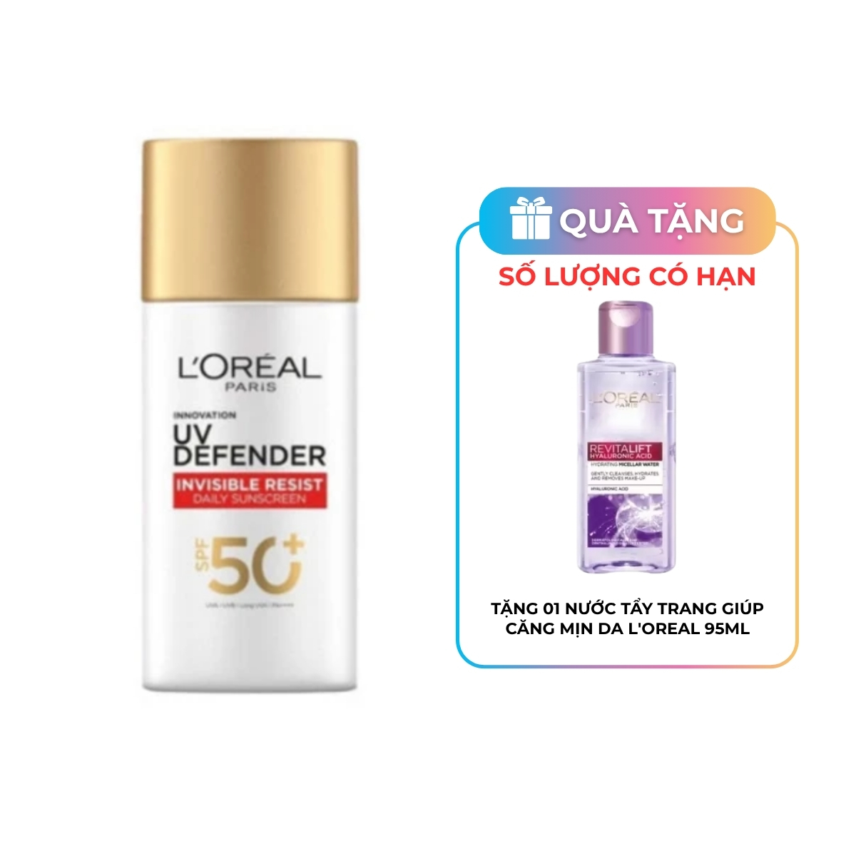Kem Chống Nắng Loreal UV Defender Serum Invisible Fluid Mỏng Nhẹ 50ml