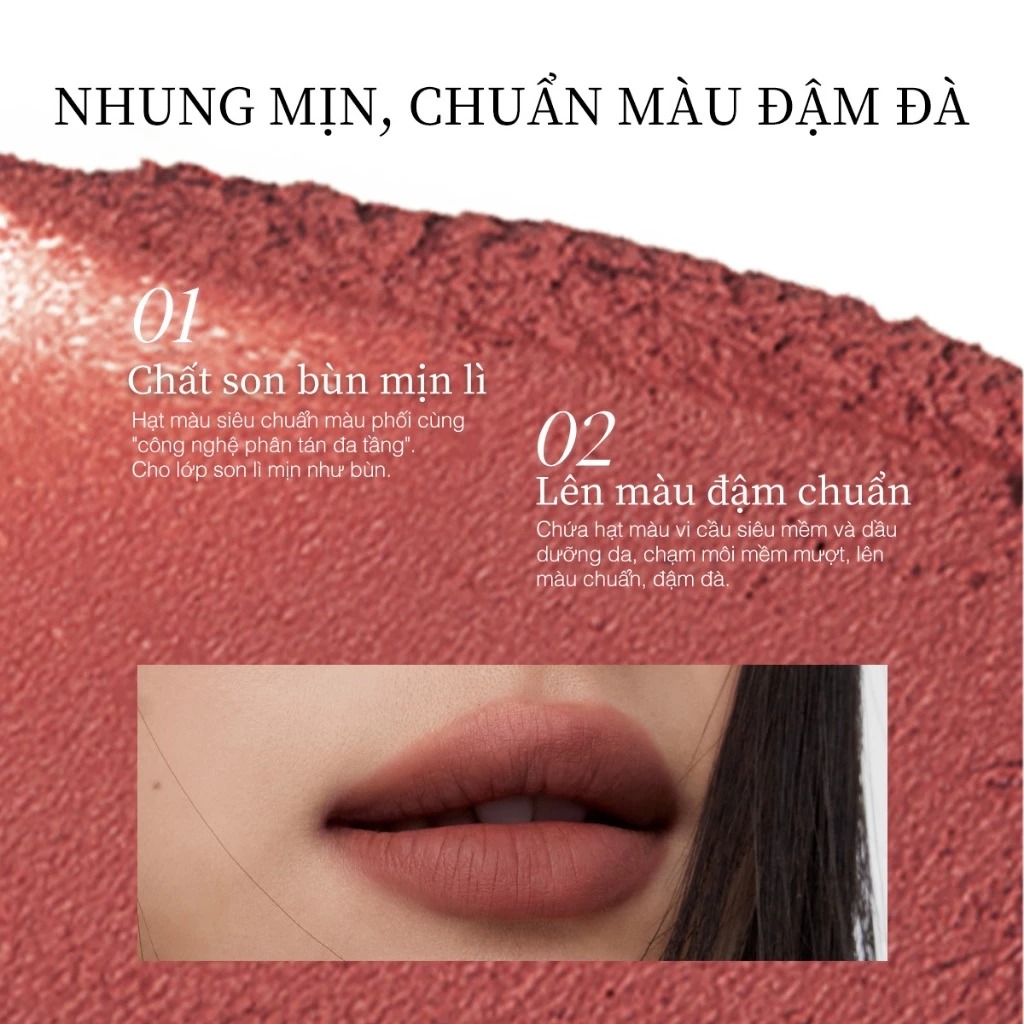 Son Thỏi Joocyee Mịn Lì Muddy Rouge #123 Wutong Accompanying Autumn