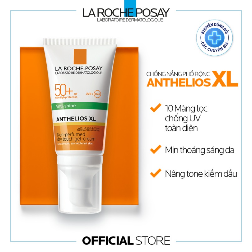 Kem Chống Nắng La Roche-Posay Anthelios Dry Touch Finish Mattifying Effect SPF50+ Kiểm Soát Bóng Nhờn 50ml