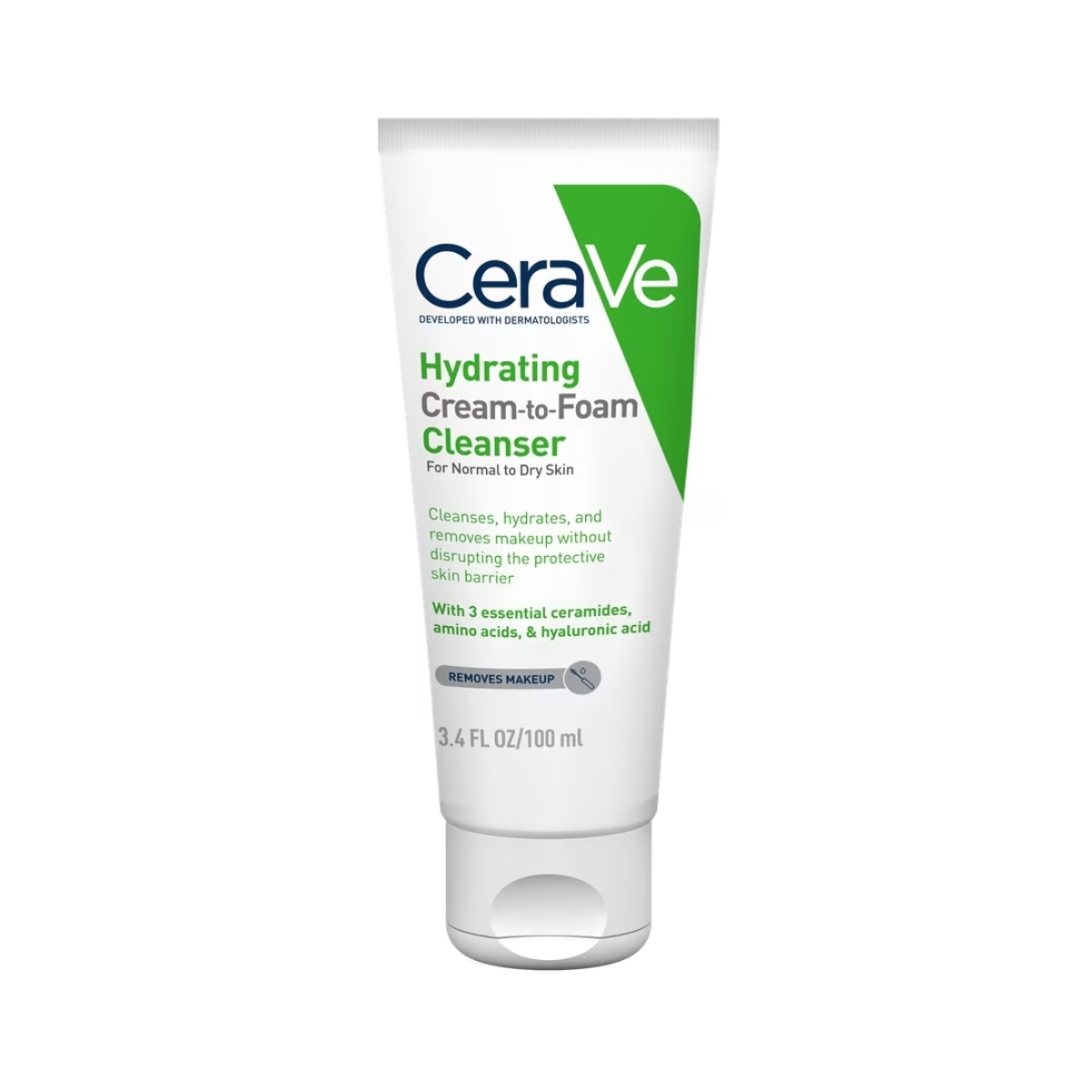 Sữa Rửa Mặt Cerave Dạng Kem Tạo Bọt Làm Sạch Và Tẩy Trang 2in1 100ml