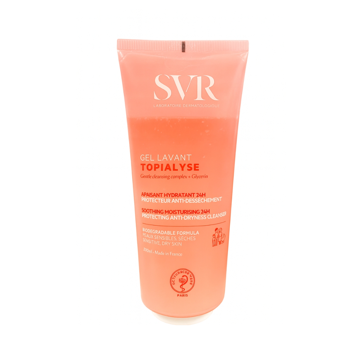 Sữa rữa mặt SVR Topialyse Gel Lavant Dành Cho Da Khô Và Nhạy Cảm 200ml