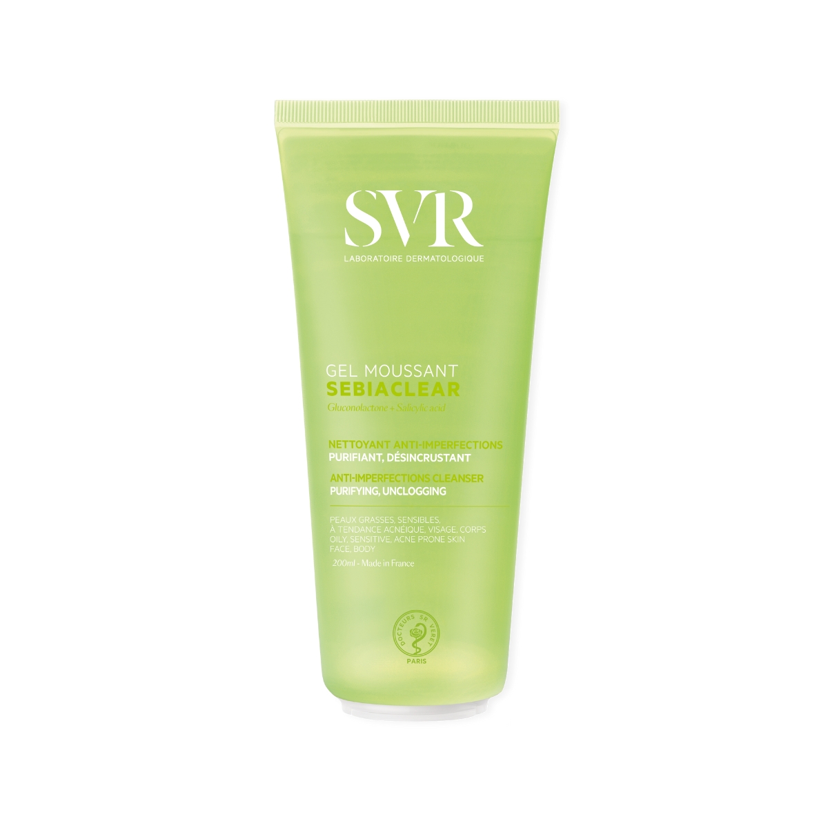 Gel Rửa Mặt SVR Sebiaclear Gel Moussant Cho Da Dầu 200ml (Mẫu Mới)