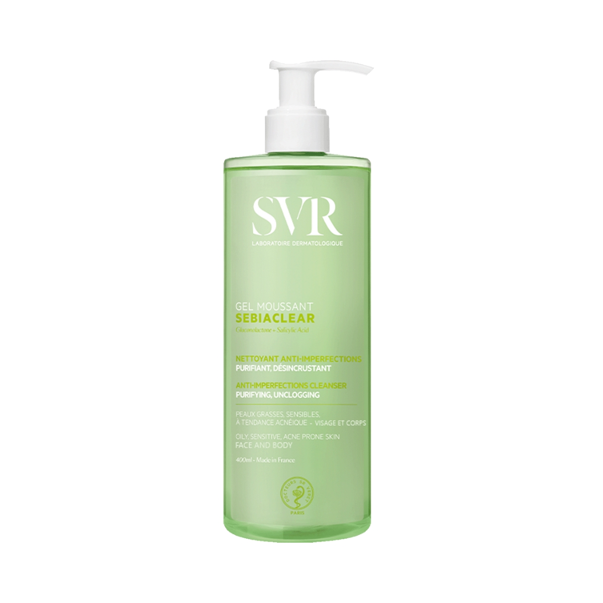 Gel Rửa Mặt SVR Sebiaclear Gel Moussant Cho Da Dầu 400ml (Mã Mới)