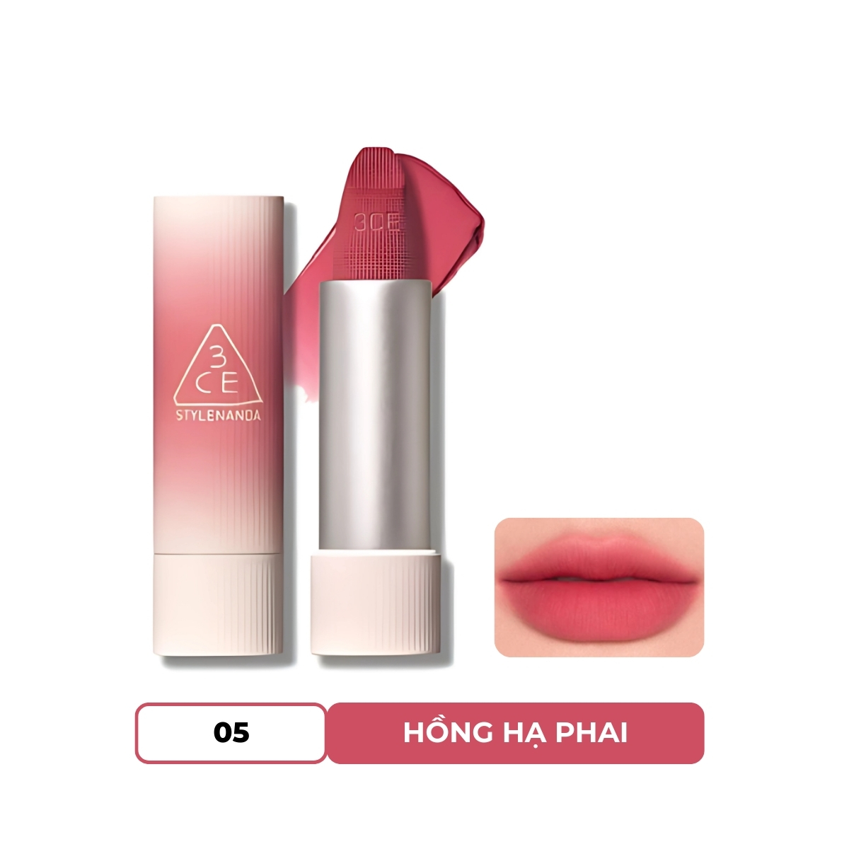 Son Thỏi 3CE Cashmere Hug Lipstick #05 Cozy Whisper