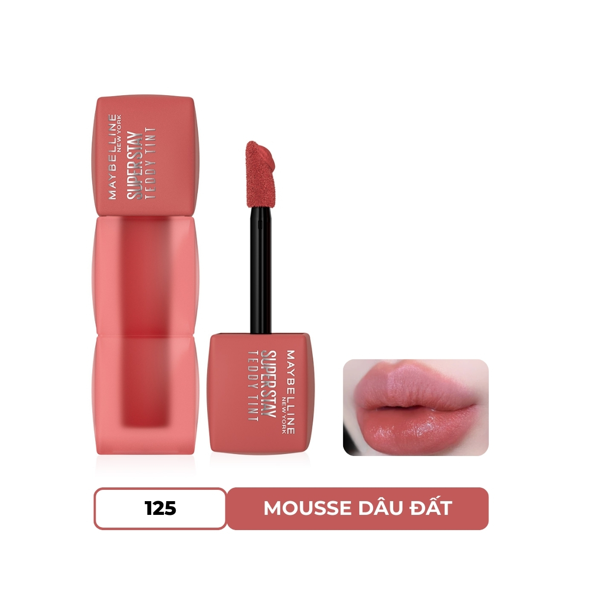 Son Kem Maybelline Superstay Teddy Tint #125 Hea Locket