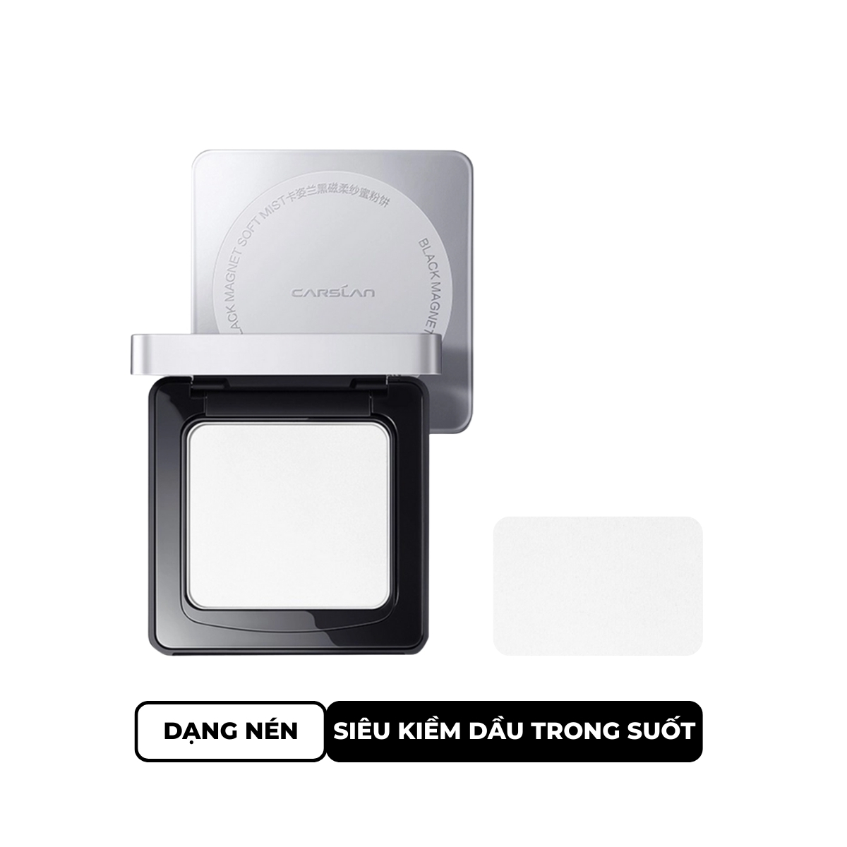 Phấn Phủ Carslan 2.0 Dạng Nén Black Magnet Soft Focus Powder #02 Siêu Kiềm Dầu