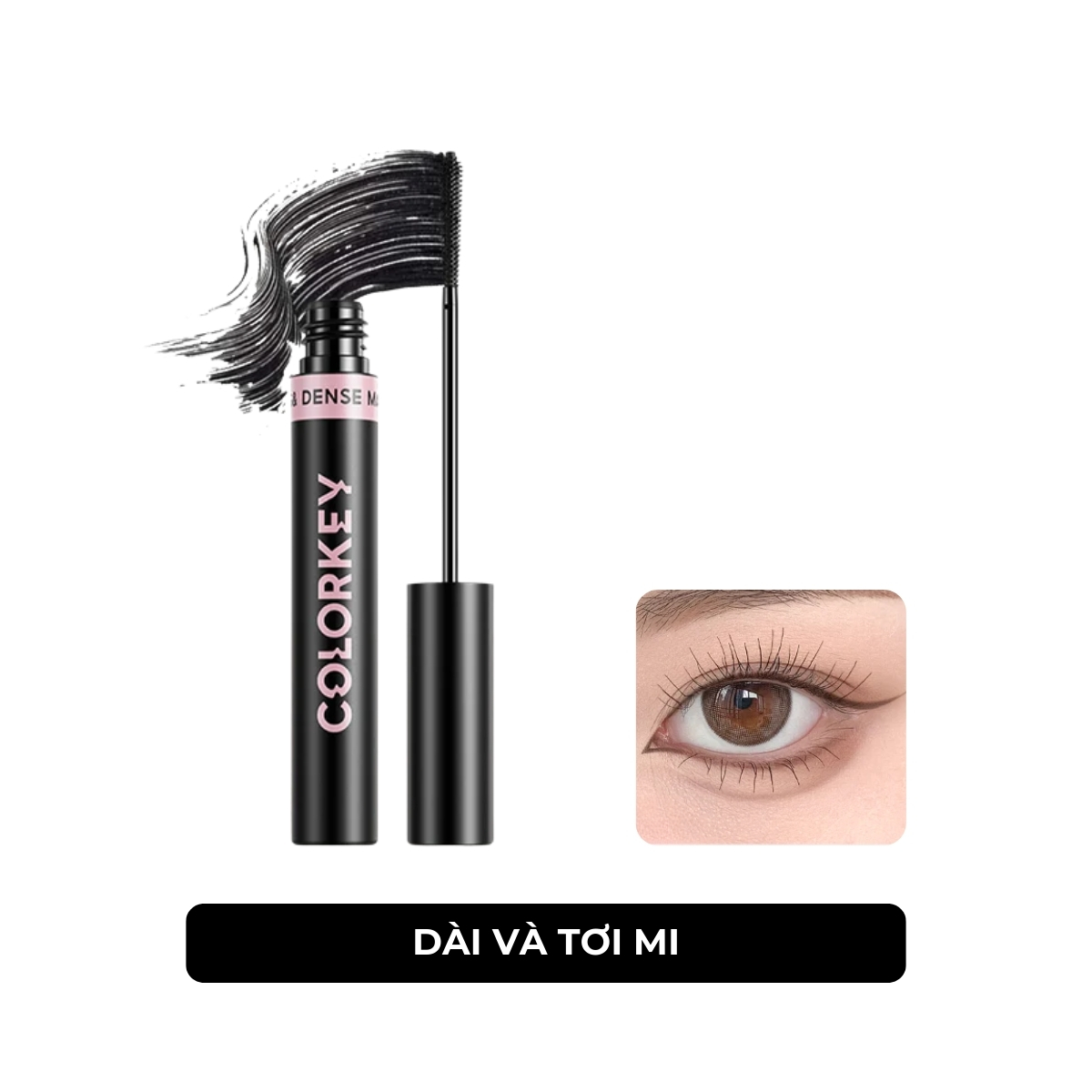 Mascara Colorkey Long & Dense Dài Và Tơi Mi